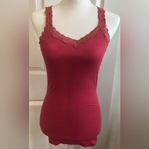 Rare Vintage Abercrombie and Fitch Adirondack Heritage Lace Racerback Tank Cami